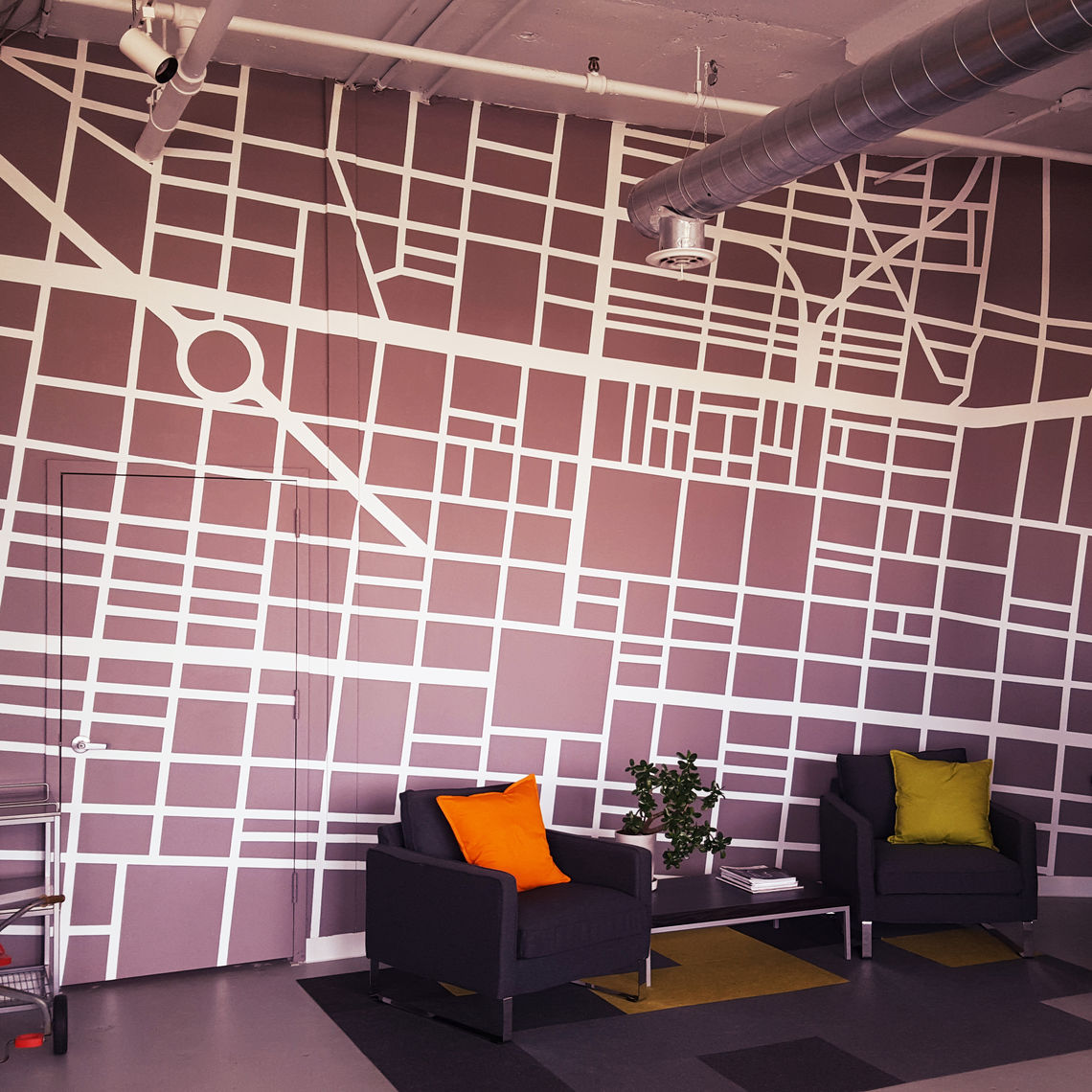 office wall map